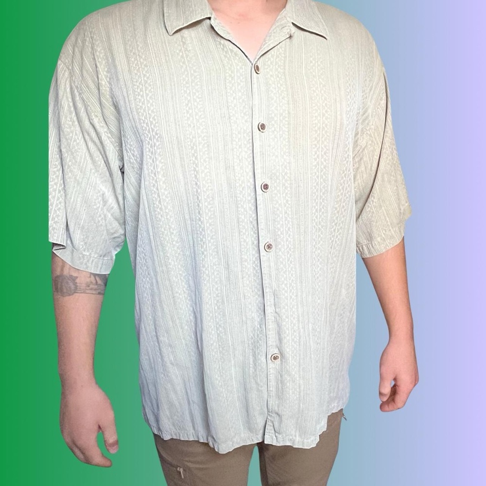 Joseph & Feiss Silk Cream Dress Shirt Lightweight